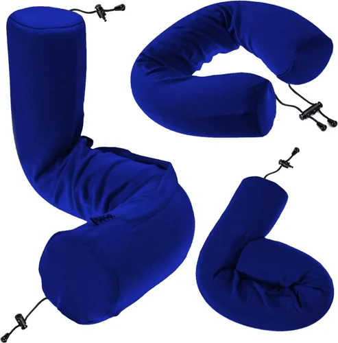 Vista 10 de Dot&Dot Almohada de viaje de espuma viscoelástica para aviones - Almohada de viaje para dormir - Almohada de avión para soporte de cuello, barbilla