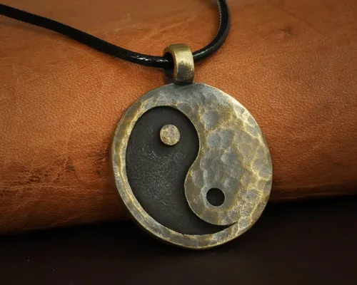 Vista 58 de Collar Yin Yang para hombre, joyería colgante de alta calidad de aspecto antiguo, regalos de Yin Yang, joyería vikinga para hombres