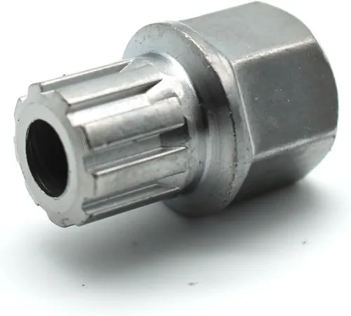Vista 11 de TMAX Abc0/10Pt Bloqueo de rueda Lugnut antirrobo Tuerca Tornillo Eliminación de llave Socket S3057 para Vw Audi
