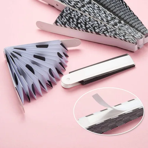 Vista 5 de ONUPGO Paper Fans - Juego de abanicos de papel para colgar en fiestas, color negro, 12 unidades, decoración de fiesta mexicana, pancarta colgante