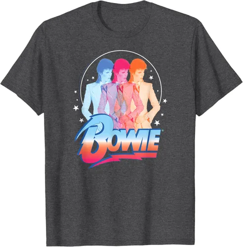 Vista 26 de David Bowie - Camiseta Bowie 3D, Negro
