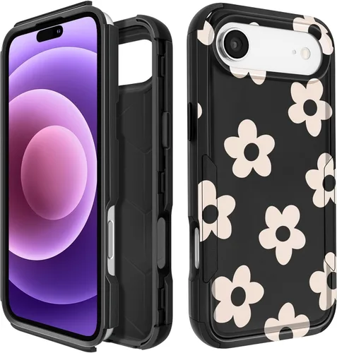 Vista 28 de Funda para iPhone SE 2020/2022/3ª generación, para iPhone 8/7, funda protectora resistente con diseño de flor linda para mujeres, hombres, niñas