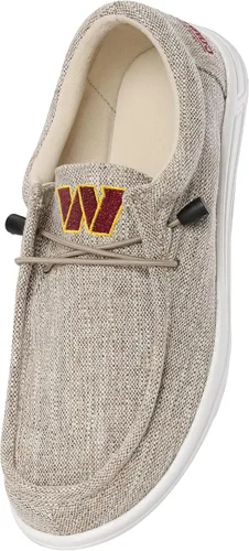 Vista 111 de FOCO Men's NFL Team Logo Lightweight Loafers Lace Up Cotton Knit Shoes
