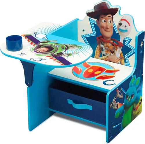 Vista 10 de Delta Children - Escritorio con silla y compartimento de almacenamiento, Cars Disney/Pixar
