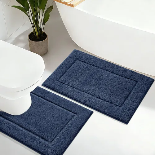 Vista 54 de IM HOME Tapetes de baño, felpa ultra suave, de microfibra esponjosa, absorbente, parte trasera antideslizante, lavable a máquina, tapetes para suelo