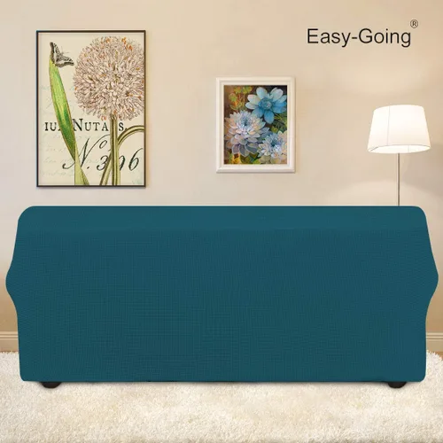 Vista 13 de Easy-Going - Funda elástica sobredimensionada para sofá, 1 pieza, protector muebles, suave, parte inferior elástica, para niños, tela jacquard