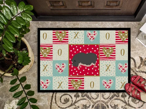 Vista 2 de Caroline's Treasures CK5368JMAT - Felpudo vietnamita de 24 x 36 pulgadas, tapete rojo para puerta delantera, para interiores y exteriores