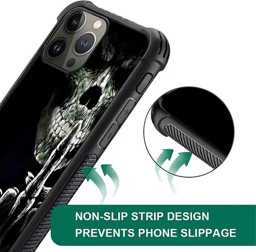 Vista 112 de Funda compatible con iPhone 15, diseño de elefantes africanos, diseño increíble a prueba de golpes, antiarañazos, carcasa trasera de policarbonato