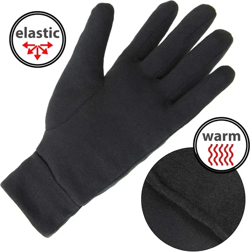 Vista 4 de ALPIDEX Guante interior guantes ligeros para correr, forro delgado y cálido, para deportes de invierno, para hombres y mujeres, guantes interiores