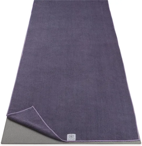 Vista 7 de Gaiam Toalla de microfibra para esterilla de yoga, toalla de yoga para yoga caliente (68 pulgadas de largo x 24 pulgadas de ancho), sombra azul