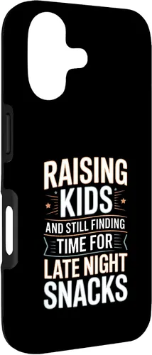Vista 3 de Raising Kids and Still Finding Time for Late Night Snacks Case for iPhone 17