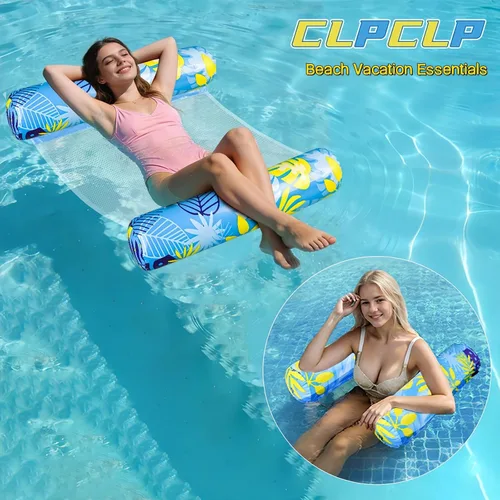 Vista 3 de Inflatable Pool Floats Adult，5 Pack Multi-Purpose Pool Float Water Hammock，Pool Float Chair-Swimming Pool Raft，Pool Hammock Floaties for Adults