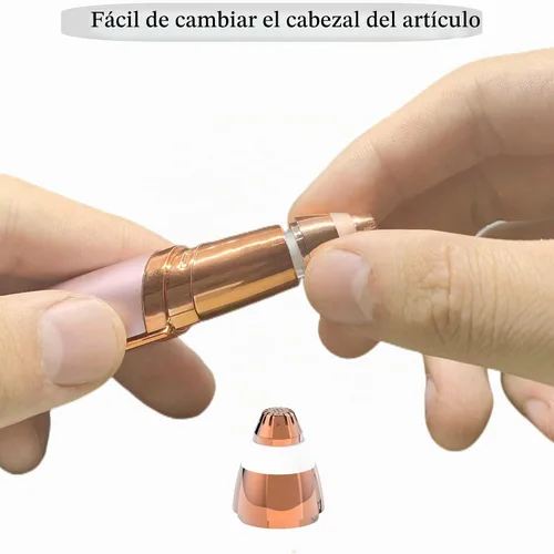 Vista 6 de Cabezales de repuesto para removedor de vello de cejas para acabado táctil, removedor de vello facial impecable, cuchillas de repuesto sin dolor