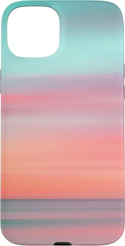 Vista 9 de Funda hawaiana para iPhone 17, diseño de playa tropical de Hawái, color azul melocotón