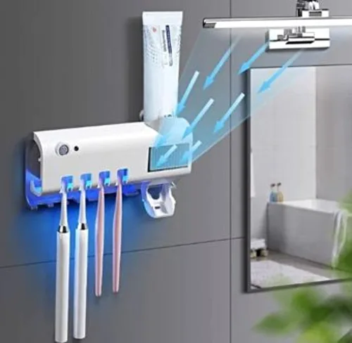 Vista 2 de Soporte dispensador de cepillos de dientes de esterilización UV