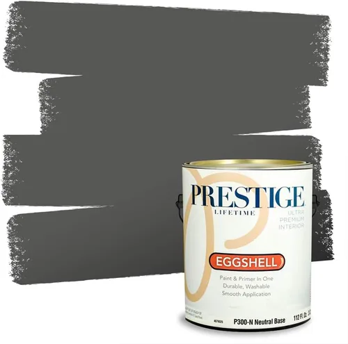 Vista 163 de PRESTIGE Paints - Pintura interior e imprimación en uno, 1 galón, cáscara de huevo, pimienta envejecida