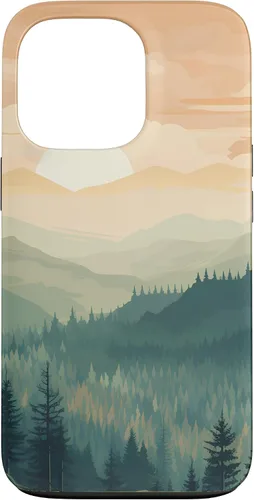 Vista 10 de iPhone 16 Landscape Nature Mountains Trees Case