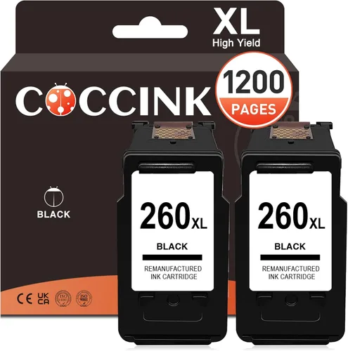 Vista 9 de COCCINK 260XL 261XL para Canon Pixma TS6420a TS6420 TS6400 TS5300 TS5320 TR7020 TR7020a TR7022 TR7000 impresora refabricada para cartuchos de tinta