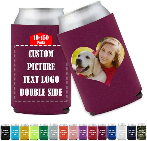 Vista 19 de Funda enfriadora de latas de cerveza personalizada Koo-zi Slim a granel, añade tu texto con imagen en una cubierta plegable de 12 onzas líquidas