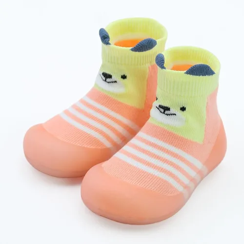 Vista 5 de 1 par de zapatos de bebé, calcetines de bebé, zapatos para niños y niñas, zapatos antideslizantes con suela de goma suave, zapatos para niños
