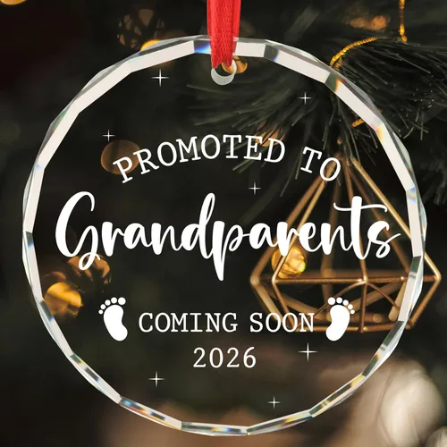 Vista 8 de Regalos para bebés recién nacidos para parejas en 2026 We Became a Family of Four Baby's First Christmas Ornament First Time Parents Mom Dad Gifts