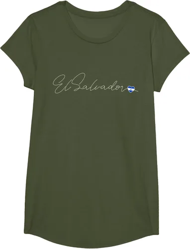 Vista 70 de Camiseta Simple Love El Salvadoreño con diseño de corazón en El Salvador