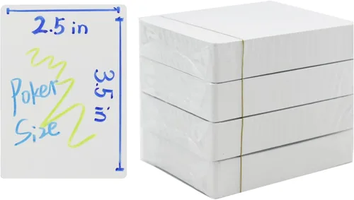 Vista 3 de Yuanhe Naipes en blanco para escribir en tamaño de póquer 216PCS tarjetas flash imprimibles para juegos de bricolaje