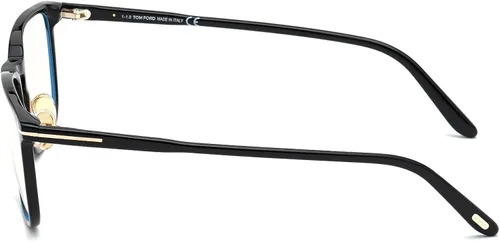 Vista 2 de Tom Ford FT 5699-B 001 - Lentes cuadrados de plástico negro brillante de 2.165in