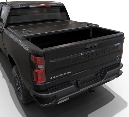 Vista 7 de Cubierta Rígida Tri-Fold para Caja de Camioneta Compatible con Chevy/GMC Silverado/Sierra 1500(2007-2026) 2500 3500 HD(2007-2019), Funciona