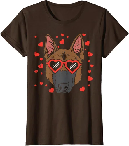Vista 18 de Camiseta de regalo para perro con cara de pastor alemán, Negro, S