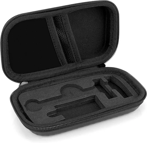 Vista 4 de Linkidea - Estuche de viaje duradero para afeitar, caja de almacenamiento para cuchillas de afeitar de mango corto y largo y accesorios, compatible