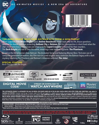 Vista 3 de Batman Mask of the Phantasm (4K Ultra HDDigital) 4K UHD