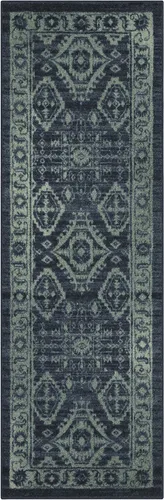 Vista 16 de Alfombrilla Maples Rugs, modelo Georgina Accent, Tela, Azul Marino/Verde
