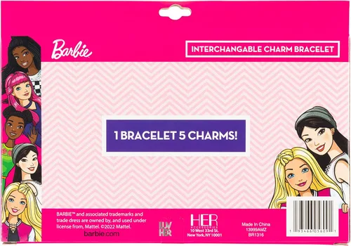 Vista 8 de Luv Her Juego de caja con dije para niñas con 1 pulsera y 5 dijes intercambiables, a partir de 3 años