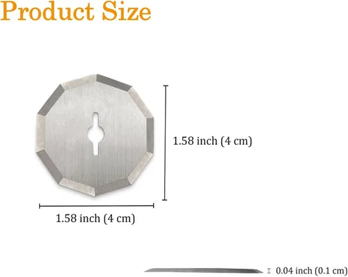 Vista 5 de Paquete de 2 cuchillas WA2300 compatibles con tijeras inalámbricas Worx ZipSnip, compatible con RC2600K, RC2601, RC2602, WX080L, WX081, WX082L