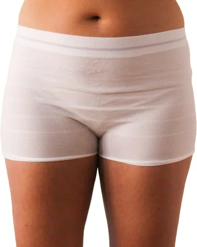 Vista 8 de Brief Transitions Bragas desechables posparto sin costuras para mujer, Blanco