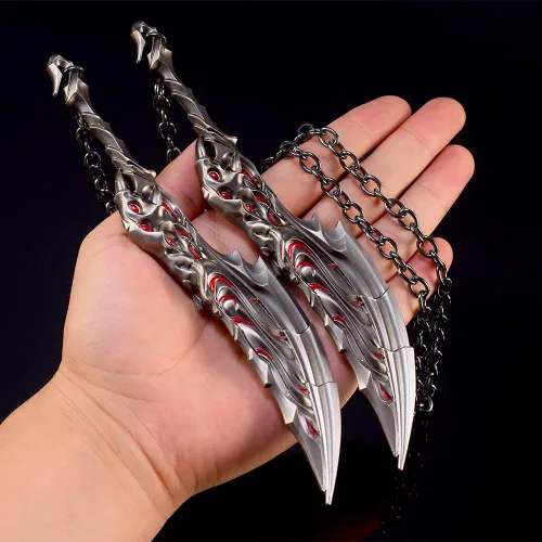 Vista 2 de Superbuybox Cuchillo de Valorant, figuras de acción de artes marciales, colección de juegos, llavero, decoración de escritorio, mochila, colgante