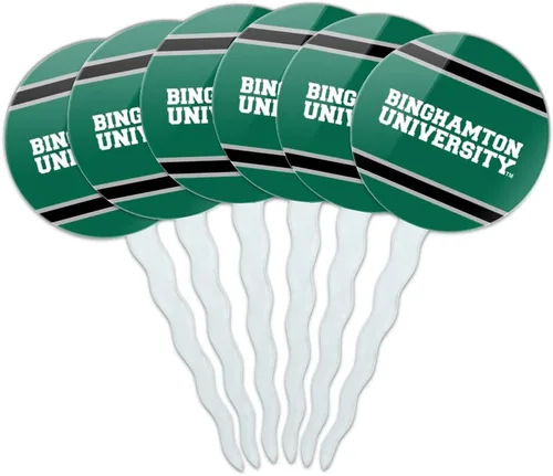 Vista 325 de Abilene Christian - Juego de 6 palillos para cupcakes con logotipo secundario