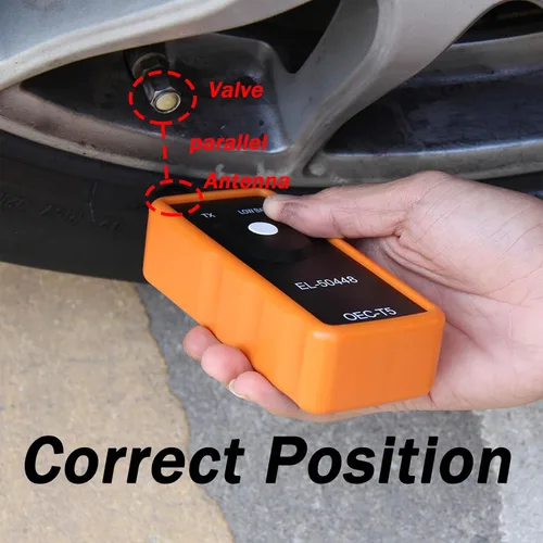 Vista 6 de TPMS Herramienta de reaprendizaje para GM, EL-50448 Herramienta de reinicio de activación del sensor de presión de neumáticos, accesorio