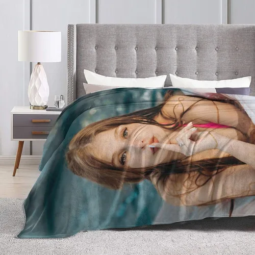 Vista 4 de Manta gruesa personalizada con imagen, regalo de cumpleaños personalizado para mujeres, mamá, hermana, hija, esposa, abuela, amiga, 1 foto y 40 x 30