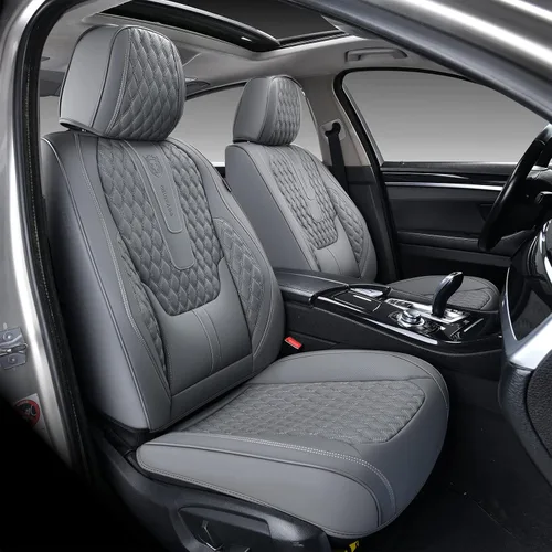 Vista 49 de Coverado Fundas de asiento delantero, fundas de asiento delantero de automóvil, fundas de asiento de piel de napa para automóviles, fundas