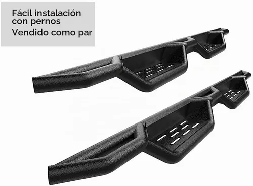 Vista 4 de APS Estribos tubulares negros de 6 pulgadas estilo desplegable, barras Nerf compatibles con Toyota Tacoma 2005-2023 doble cabina de tripulación