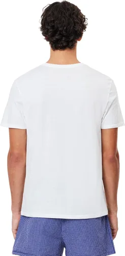 Vista 3 de Lacoste Essentials - Camisetas para hombre (3 unidades, 100% algodón, ajuste regular)