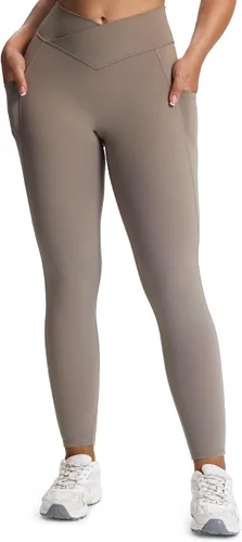 Vista 53 de Aoxjox Trinity - Pantalones de yoga de cintura alta con bolsillos para mujer, control de abdomen, cintura cruzada, leggings de entrenamiento suaves