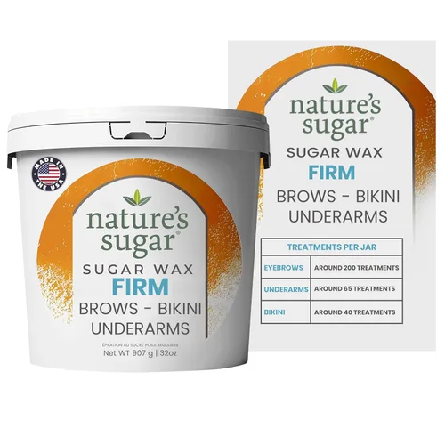 Vista 13 de Nature's Sugar Paquete de depilación de cera de azúcar natural vegana apta para principiantes para hombres y mujeres - Pasta de azúcar para todo