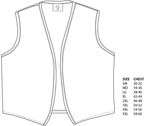 Vista 2 de REXZO Chaleco unisex sin bolsillo, sin botones, fabricado en los Estados Unidos