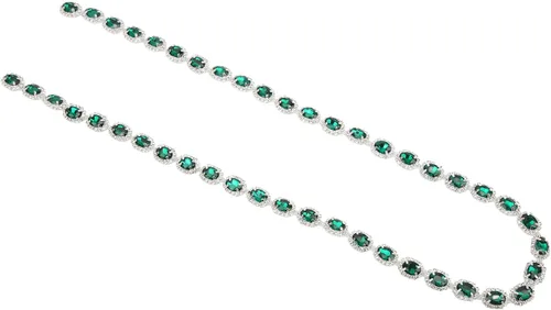 Vista 3 de Borde de diamantes de imitación de 1 yarda, cierre de diamantes de imitación de cristal, flecos para coser joyas, manualidades