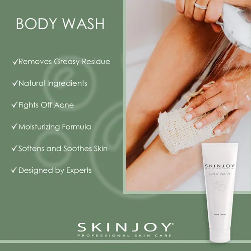 Vista 2 de Skinjoy Gel de baño hidratante para el cuidado de la piel, gel corporal hidratante para piel seca, gel corporal natural, sin parabenos, sin