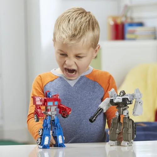 Vista 6 de Transformers Toys Heroes and Villains Optimus Prime y Megatron, paquete de 2 figuras de acción – para niños de 6 años en adelante, 7 pulgadas