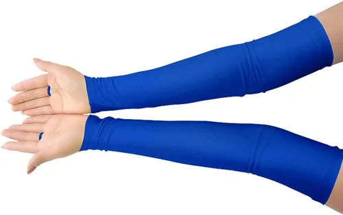 Vista 27 de Shinningstar Guantes largos de elastano elástico sin dedos sobre el codo para niñas y niños adultos